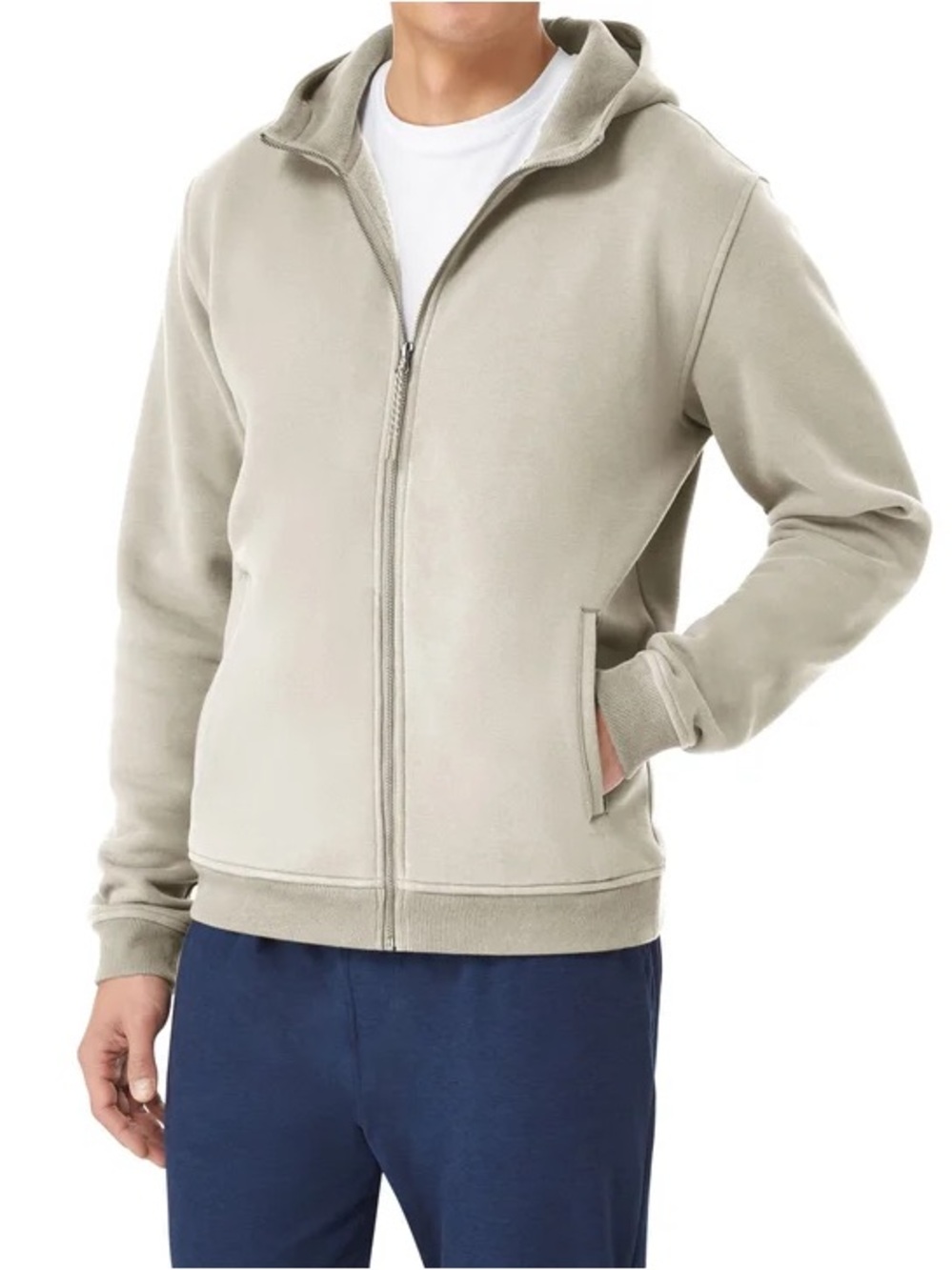 KIRKLAND SIGNATURE - Men's Full Zip Fleece Hoodie Sweater